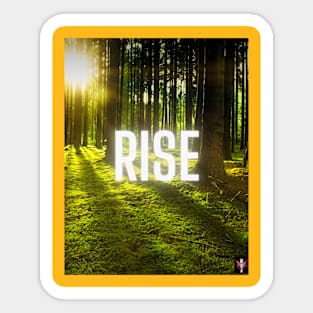 Rise Motivational Art Sticker